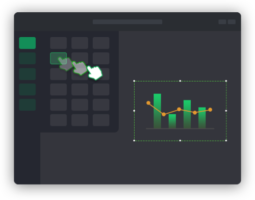 簡單好用，拖拽布局